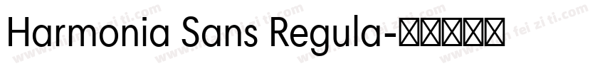 Harmonia Sans Regula字体转换